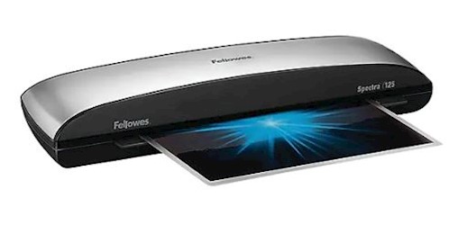 LAMINATOR, THERMAL, FELLOWES SPECTRA 125, SILVER/BLACK, 12.5"W LARGE
