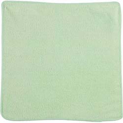 Cloth, Microfiber,12" x 12", Green, 24/pk LARGE