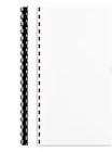 BINDING SPINES, PLASTIC, COMB, STAPLES, 1/2" DIAMETER, 90 SHEETS, 25/CT THUMBNAIL