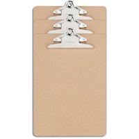 CLIPBOARDS, STAPLES, HARDBOARD, LETTER SIZE, NATURAL BROWN, 3/CT MAIN