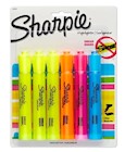HIGHLIGHTERS, SHARPIE, TANK, CHISEL TIP, ASSORTED COLORS, 6/CT THUMBNAIL