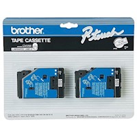 LABEL MAKER TAPE, LAMINATED, BROTER TC-20Z1, 3/8" X 25 1/5', BLACK/WHITE MAIN