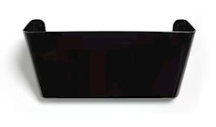 TRAY, TRU RED, WALL FILE, PLASTIC, LETTER, BLACK THUMBNAIL