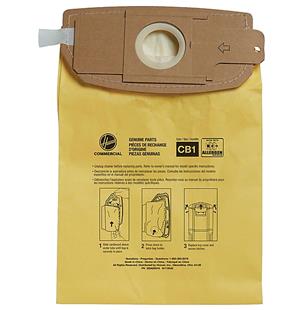 VACUUM BAGS FOR HOOVER HUSHTONE BACKPACK VACUUM, DISPOSIBLE, 10/CT LARGE