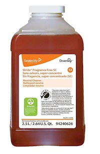 NEUTRAL CLEANER, STRIDE FRAGRANCE FREE, J-FILL, 2.5 L, 2/CT MAIN