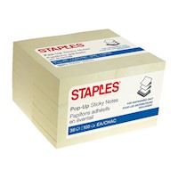 STICKY NOTES, RECYCLED, 3" X 3", YELLOW, 100 SHEETS/PAD, 36 PADS/CT MAIN