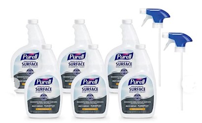 DISINFECTANT, PURELL PROFESSIONAL SURFACE DISINFECTANT, FRESH CITRUS SCENT, 32 OZ., 6/CS LARGE