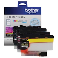 INK, CARTRIDGE, TANK, SUPER HIGH YIELD, BROTHER LC3033, CYAN/MAGENTA/YELLOW, 3/CT MAIN