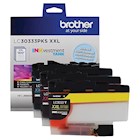INK, CARTRIDGE, TANK, SUPER HIGH YIELD, BROTHER LC3033, CYAN/MAGENTA/YELLOW, 3/CT THUMBNAIL