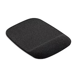 WRIST REST, DESK ACCESSORY, STAPLES, GEL, BLACK LARGE