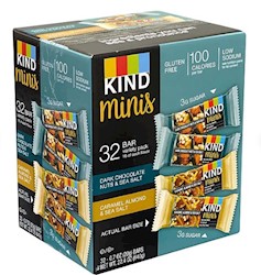 NUT BARS, KIND MINIS, GLUTEN FREE, VARIETY PACK, 32 BARS/CT LARGE