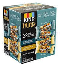 NUT BARS, KIND MINIS, GLUTEN FREE, VARIETY PACK, 32 BARS/CT MAIN