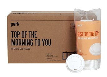 LID, HOT CUP, PLASTIC, 10/12/16 OZ., WHITE, 500/CS LARGE