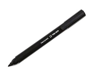TRU RED Pen Permanent Markers, Fine Tip, Black, Dozen (TR54533) LARGE