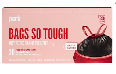 33 GALLON, 1.1 MIL, BLACK, 33 X 39, LOW DENSITY, 30/CS LARGE