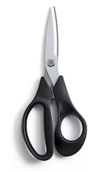 SCISSORS, STAINLESS STEEL, STRAIGHT HANDLE, TRU RED, 7" LARGE