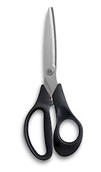 SCISSORS, STAINLESS STEEL, TRU RED, STRAIGHT HANDLE, 8" LARGE
