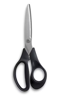 SCISSORS, STAINLESS STEEL, TRU RED, STRAIGHT HANDLE, 8" MAIN