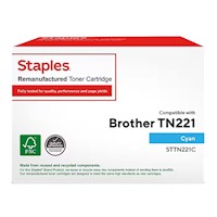 TONER, CARTRIDGE, STANDARD YIELD, BROTHER TN221C, CYAN MAIN