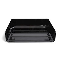 LETTER HOLDER, SIDE LOAD, STACKABLE, PLASTIC, TRAY, TRU RED, BLACK, 2/CT MAIN