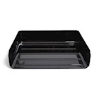 LETTER HOLDER, SIDE LOAD, STACKABLE, PLASTIC, TRAY, TRU RED, BLACK, 2/CT THUMBNAIL