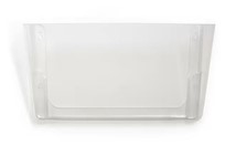 TRAY, TRU RED, WALL FILE, PLASTIC, LETTER, CLEAR THUMBNAIL