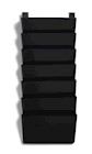 LETTER HOLDER, WALL FILE, 7-POCKET, TRU RED, BLACK THUMBNAIL