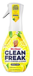CLEANER, MULTI-SURFACE, MR. CLEAN FREAK STARTER KIT, LEMON ZEST SCENT, 16 OZ. LARGE