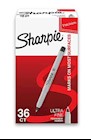 PERMANENT MARKERS, SHARPIE, ULTRA FINE TIP, BLACK, 36/CT THUMBNAIL