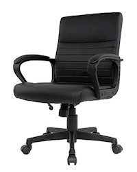 DESK CHAIR, ERGONOMIC LUXURA, BLACK, 275 LBS MAIN