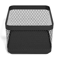 DESK STORAGE, ACCESSORY HOLDER, MESH, STACKABLE, TRU RED, MATTE BLACK MAIN