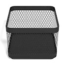 DESK STORAGE, ACCESSORY HOLDER, MESH, STACKABLE, TRU RED, MATTE BLACK THUMBNAIL
