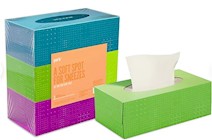 FACIAL TISSUE, STANDARD, ULTRA SOFT, 2-PLY, PERK, 160 SHEETS/BOX, 3 BOXES/CT THUMBNAIL