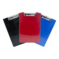 CLIPBOARDS, SAUNDERS, RECYCLED, PLASTIC, LETTER SIZE, RED/BLACK/BLUE, 3/CT MAIN