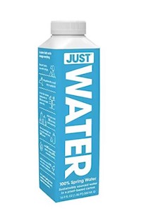 WATER, PAPER BOTTLES, PLANT BASED, JUST WATER, 16.9 OZ., 12/CT MAIN