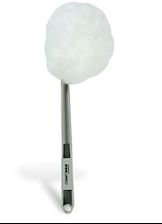 TOILET BOWL MOP, WHITE, 12" HANDLE LARGE