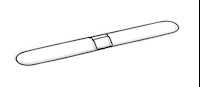 FRAME, 36" X 5" TRADITIONAL WIRE LOOP, BLACK MAIN