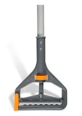 HANDLE, WET MOP, "SIDE-GATE" QUICK CHANGE COMMERCIAL-GRADE PLASTIC HEAD, 60" FIBERGLASS HANDLE LARGE