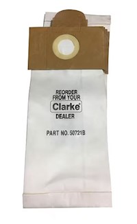 VACUUM BAGS, CLARK BY NILFISK, WHITE, 10/CT MAIN
