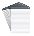NOTEPADS, NARROW RULED, WHITE, 8.5" X 11.75", 50 SHEETS/PAD, 12 PADS/CT THUMBNAIL
