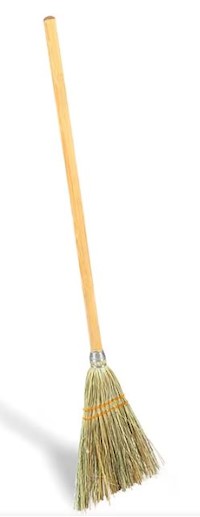 BROOM, STANDARD, CORN, NATURAL, COASTWIDE PROFESSIONAL, 8" MAIN