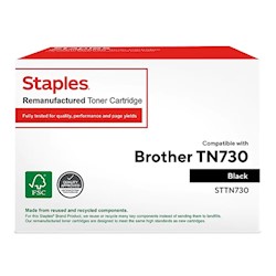 TONER, CARTRIDGE, STANDARD YIELD, BROTHER TN730, BLACK LARGE
