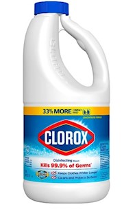 BLEACH, CLOROX DISINFECTING, 43 OZ., 1 BOTTLE MAIN