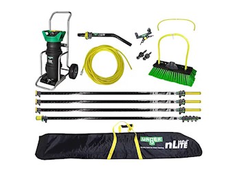 WINDOW CLEANING KIT, UNGER HYDROPOWER ULTRA, BLACK/GREEN/YELLOW LARGE