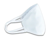 FACE MASK, FLASH SALES, ADULT, POLYESTER, CLOTH, WHITE, 5/PK THUMBNAIL