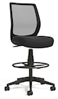 DRAFTING STOOL, UNION & SCALE ESSENTIALS, MESH BLACK FABRIC, ADJUSTABLE HEIGHT, BLACK THUMBNAIL