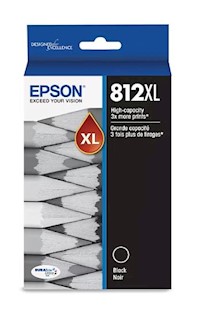 INK, CARTRIDGE, HIGH YIELD, EPSON T812XL, BLACK MAIN