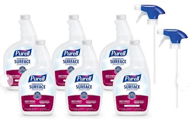 SANITIZER, FOODSERVICE SURFACE SANITIZER, FRAGRANCE FREE, 32 OZ.,  6/CT, LARGE
