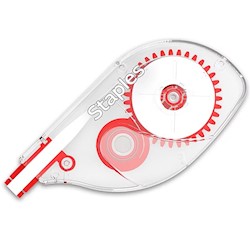 CORRECTION TAPE, STAPLES, WHITE, 10/CT LARGE