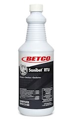 SANITIZER & CLEANER, BETCO SANIBET RTU, 32 OZ., 1 BOTTLE LARGE